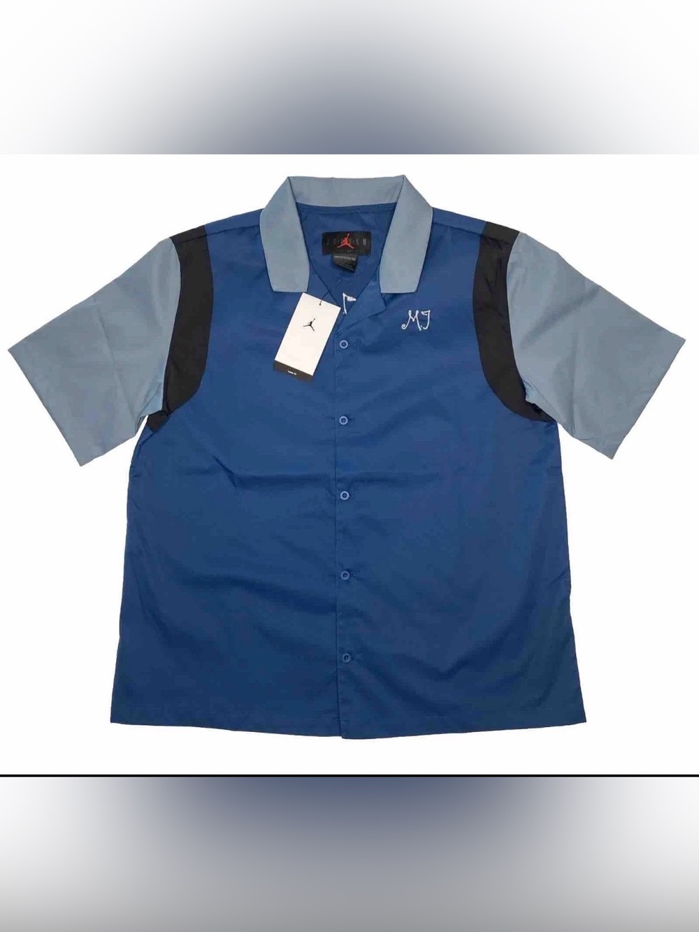 air jordan flight club shirt womens Small Blue New Bowling Shirt